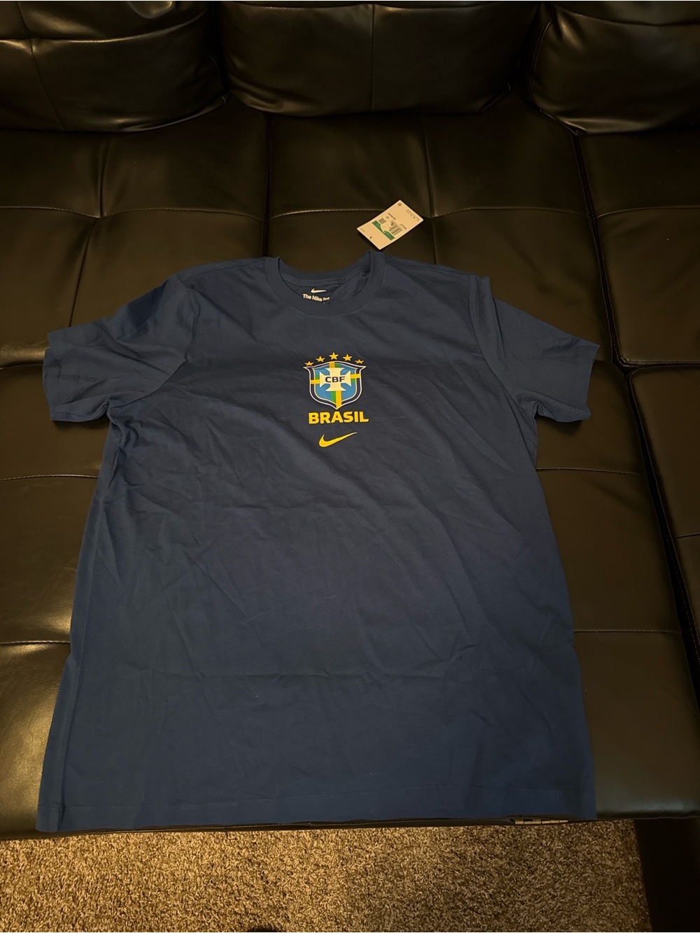 Nike National Team Brasil Crest T-Shirt - Blue